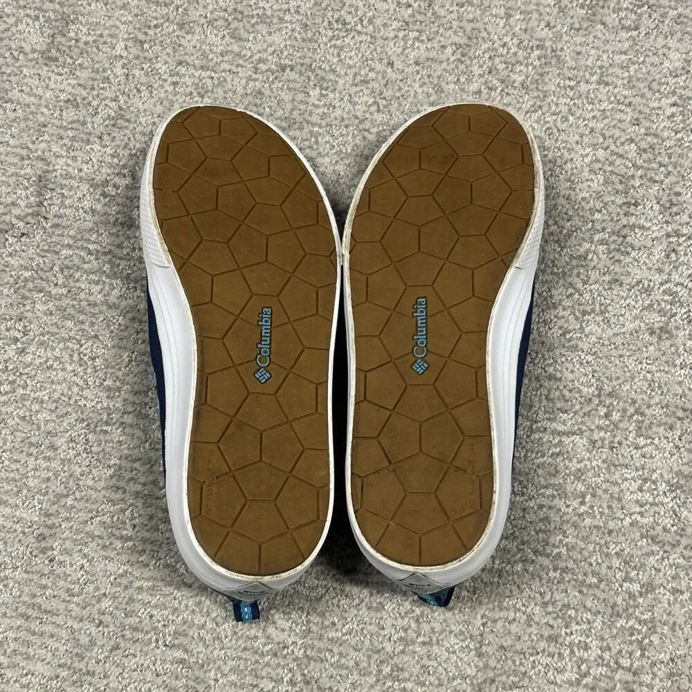 Columbia PFG Dorado Shoes Mens 10 Slip On Boat Deck Blue Casual Mesh Stretch